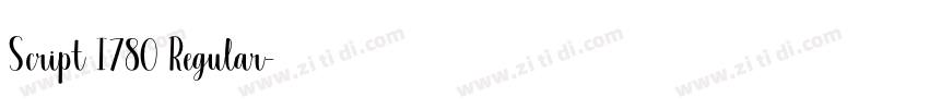 Script I780 Regular字体转换